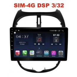 Магнитола Farcar TG778R (S400) для Peugeot 206 1998-2012 на Android 10.0