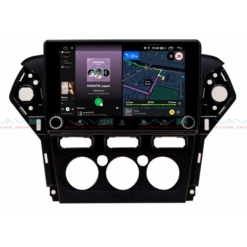 Штатная магнитола VAYCAR 10V4R 4/64 ГБ крутилки для Ford Mondeo IV 2010-2015 на Android 10.0