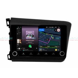 Штатная магнитола VAYCAR 10V4R 4/64 ГБ крутилки для Honda Civic 2012-2015 на Android 10.0