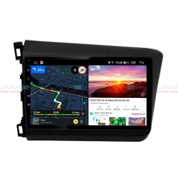 Автомагнитола VAYCAR 10V6 6/128 ГБ для Honda Civic 2012-2015 на Android 10.0