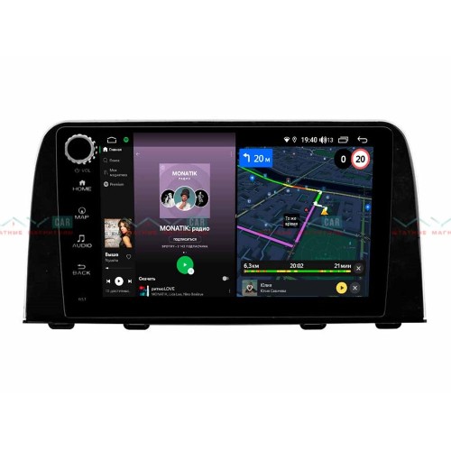 Штатная магнитола VAYCAR 09V4R 4/64 ГБ крутилки для Honda CR-V 2017-2024 на Android 10.0