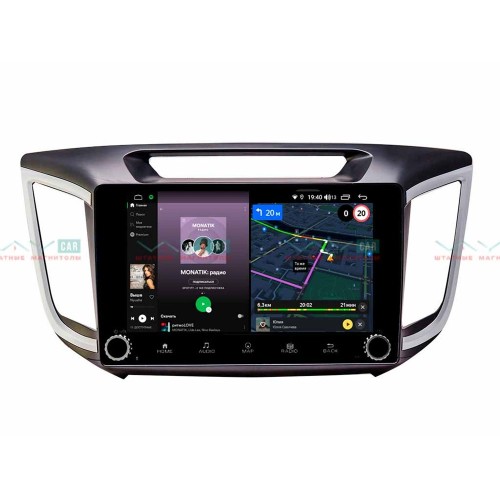 Штатная магнитола VAYCAR 10V4R 4/64 ГБ крутилки для Hyundai Creta 2016-2021 на Android 10.0