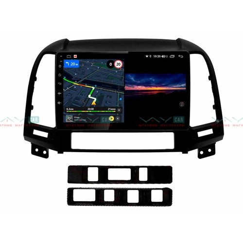 Штатная магнитола VAYCAR 09V3 3/32 ГБ для Hyundai Santa Fe III 2005-2012 на Android 10.0