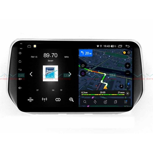 Штатная магнитола VAYCAR 10V4D 4/64 ГБ 1DIN для Hyundai Santa Fe 2018+ на Android 10.0