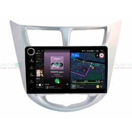 Штатная магнитола VAYCAR 09V4R 4/64 ГБ крутилки для Hyundai Solaris I 2011-2017 на Android 10.0
