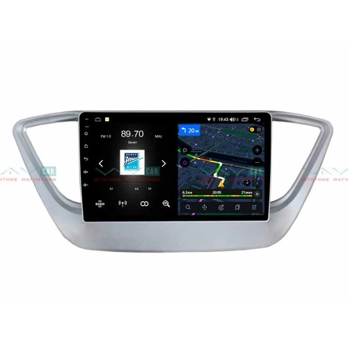 Штатная магнитола VAYCAR 09V4 4/64 ГБ для Hyundai Solaris II 2017-2020 на Android 10.0