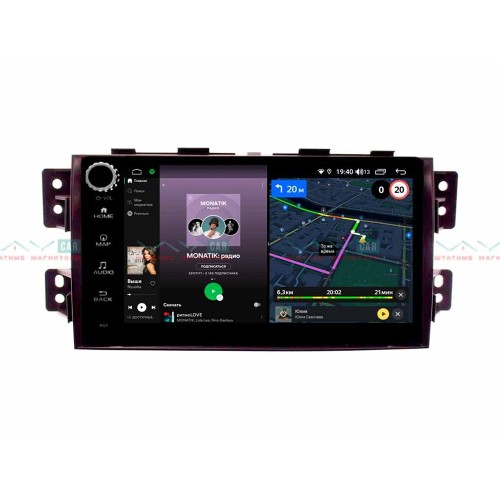 Штатная магнитола VAYCAR 09V4R 4/64 ГБ крутилки для Kia Mohave I 2008-2018 на Android 10.0