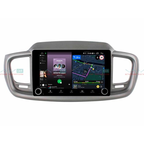 Штатная магнитола VAYCAR 10V4R 4/64 ГБ крутилки для Kia Sorento III Prime 2015-2020 на Android 10.0