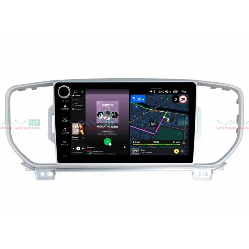 Штатная магнитола VAYCAR 09V4R 4/64 ГБ крутилки для KIA Sportage IV 2016-2018 на Android 10.0