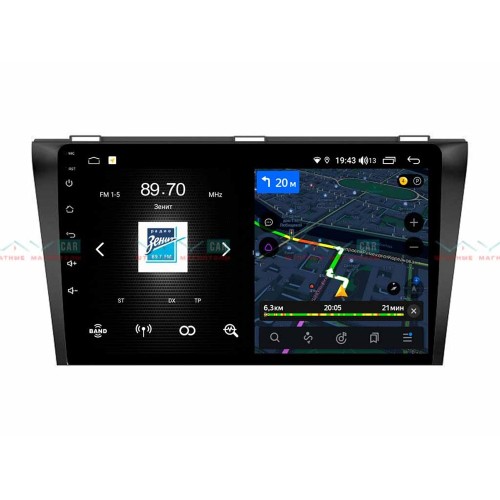 Штатная магнитола VAYCAR 09V4 4/64 ГБ для Mazda 3 2003 - 2009 на Android 10.0