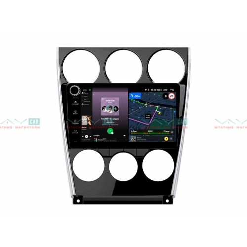 Штатная магнитола VAYCAR 09V4R 4/64 ГБ крутилки для Mazda 6 2002-2007 на Android 10.0