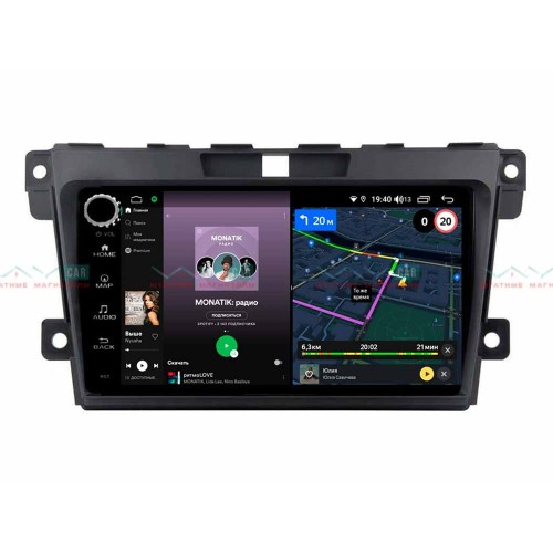Штатная магнитола VAYCAR 09V4R 4/64 ГБ крутилки для Mazda CX-7 I 2006-2012 на Android 10.0