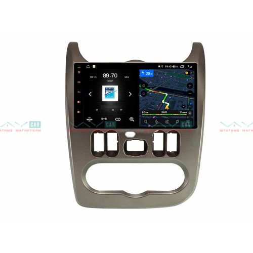 Штатная магнитола VAYCAR 09V4 4/64 ГБ для Renault Logan 2010-2013, Sandero I 2009-2014 на Android 10.0