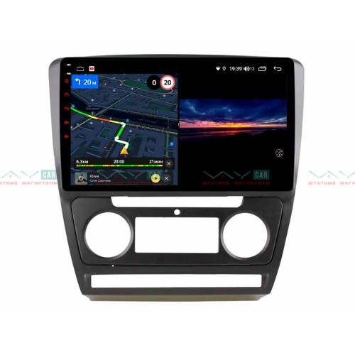 Штатная магнитола VAYCAR 10V3 3/32 ГБ для Skoda Octavia II (A5) 2004-2013 на Android 10.0