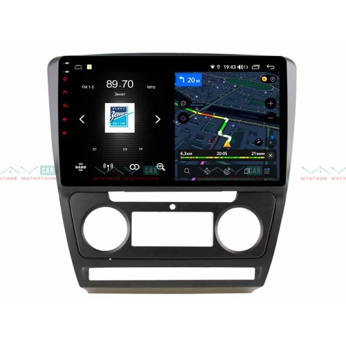 Штатная магнитола VAYCAR 10V4 4/64 ГБ для Skoda Octavia II (A5) 2004-2013 на Android 10.0