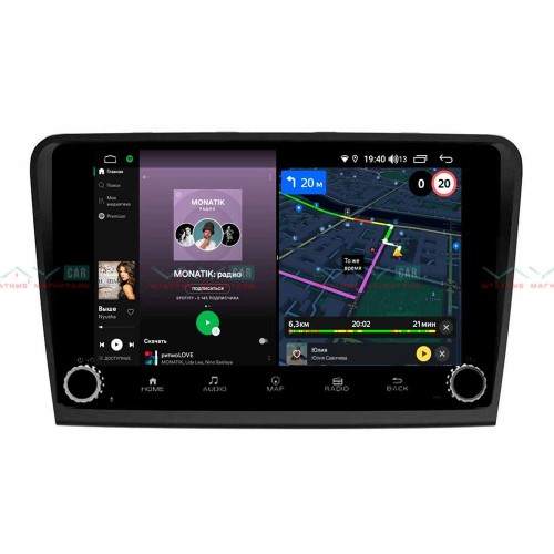 Штатная магнитола VAYCAR 10V4R 4/64 ГБ крутилки для Skoda Superb II (B6) 2008-2015 на Android 10.0