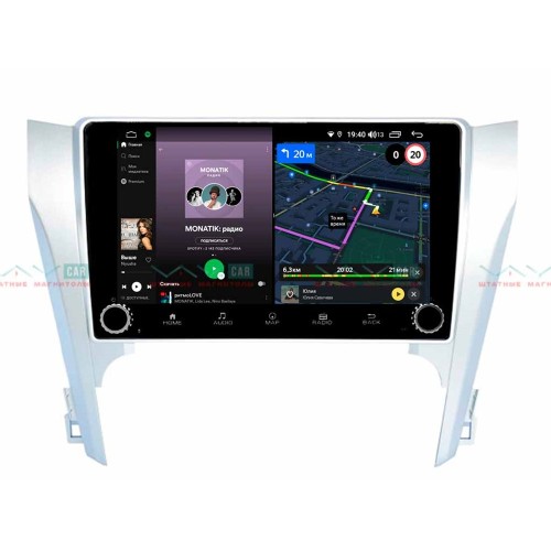 Штатная магнитола VAYCAR 10V4R 4/64 ГБ крутилки для Toyota Camry V50 2011-2014 на Android 10.0