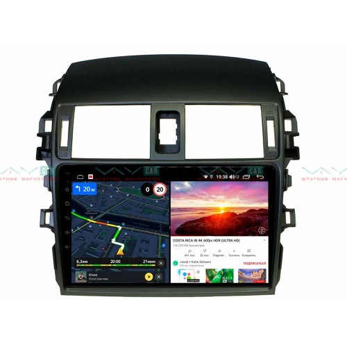 Штатная магнитола VAYCAR 09V6 6/128 ГБ для Toyota Corolla X (E140, E150) 2006-2013 на Android 10.0