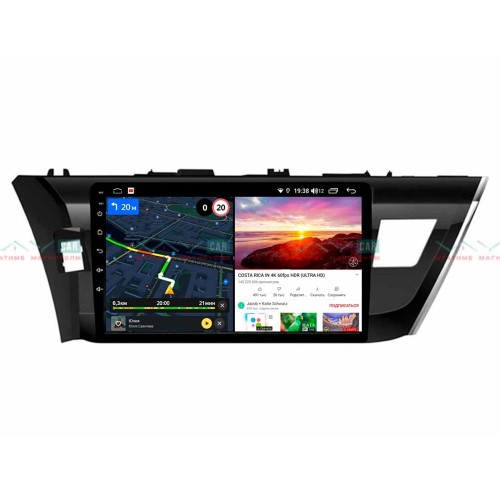 Штатная магнитола VAYCAR 10V6 6/128 ГБ для Toyota Corolla XI 2013-2015 на Android 10.0