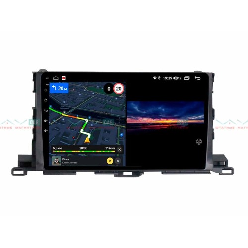 Штатная магнитола VAYCAR 10V3 3/32 ГБ для Toyota Highlander (U50) 2014-2019 на Android 10.0