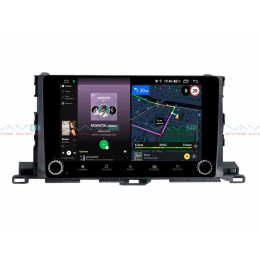 Штатная магнитола VAYCAR 10V4R 4/64 ГБ крутилки для Toyota Highlander (U50) 2014-2019 на Android 10.0