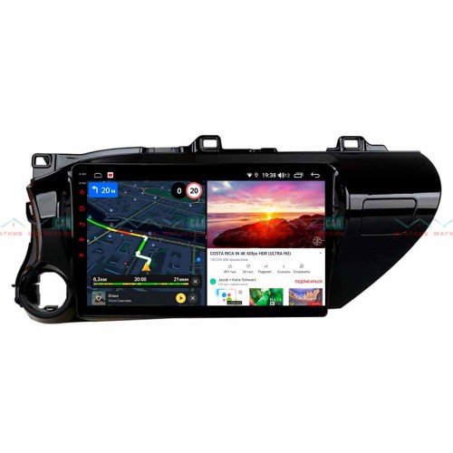 Штатная магнитола VAYCAR 10V6 6/128 ГБ для Toyota Hilux VIII 2015-2020 на Android 10.0