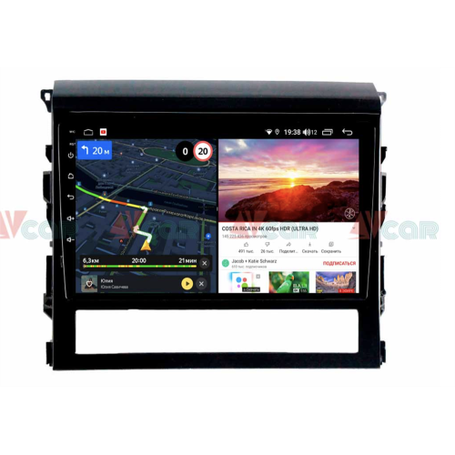 Штатная магнитола VAYCAR 09V6 6/128 ГБ для Toyota Land Cruiser 200 2016+ на Android 10.0