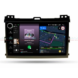 Штатная магнитола VAYCAR 09V4R 4/64 ГБ крутилки для Toyota Land Cruiser Prado 120 2002-2009 на Android 10.0