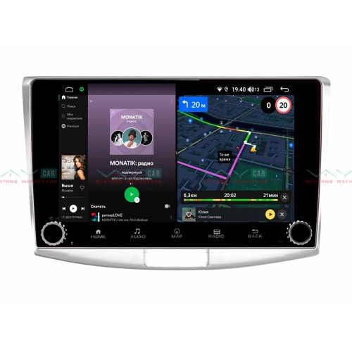 Штатная магнитола VAYCAR 10V4R 4/64 ГБ крутилки для Volkswagen Passat CC, B6, B7 2005-2017 на Android 10.0