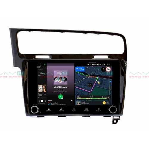 Штатная магнитола VAYCAR 10V4R 4/64 ГБ крутилки для Volkswagen Golf 7 2013-2019 на Android 10.0