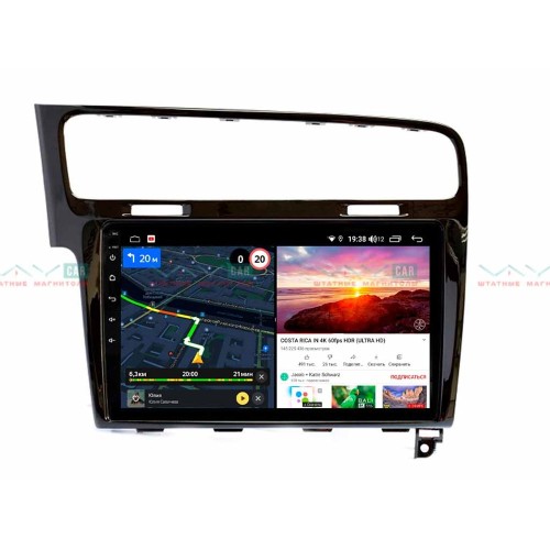 Штатная магнитола VAYCAR 10V6 6/128 ГБ для Volkswagen Golf 7 2013-2019 на Android 10.0