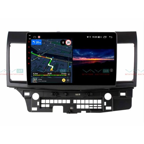 Штатная магнитола VAYCAR 10V3 3/32 ГБ для Mitsubishi Lancer X 2007-2019 на Android 10.0