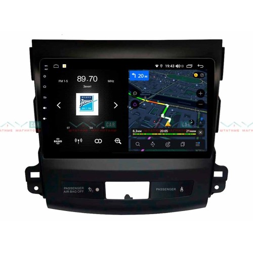 Штатная магнитола VAYCAR 09V4 4/64 ГБ для Mitsubishi Outlander II (XL) 2006-2012 на Android 10.0