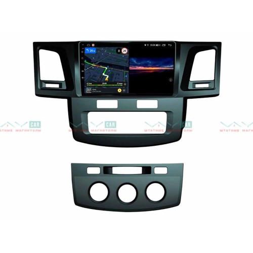 Штатная магнитола VAYCAR 09V3 3/32 ГБ для Toyota Hilux VII 2011-2015 на Android 10.0