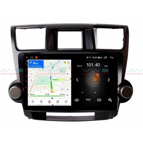 Штатная магнитола VAYCAR 10L 2/16 ГБ для Toyota Highlander (U40) 2007-2013 на Android 8.1