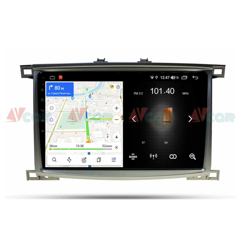 Штатная магнитола VAYCAR 10L 2/16 ГБ для Toyota Land Cruiser 100 2002-2007 на Android 8.1