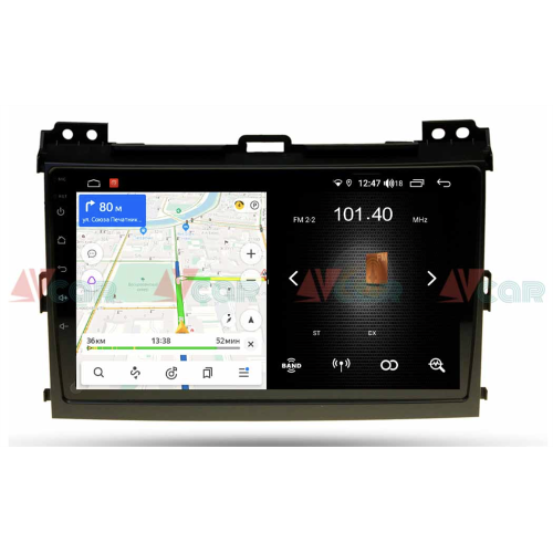 Штатная магнитола VAYCAR 09L 2/16 ГБ для Toyota Land Cruiser Prado 120 2002-2009 на Android 8.1