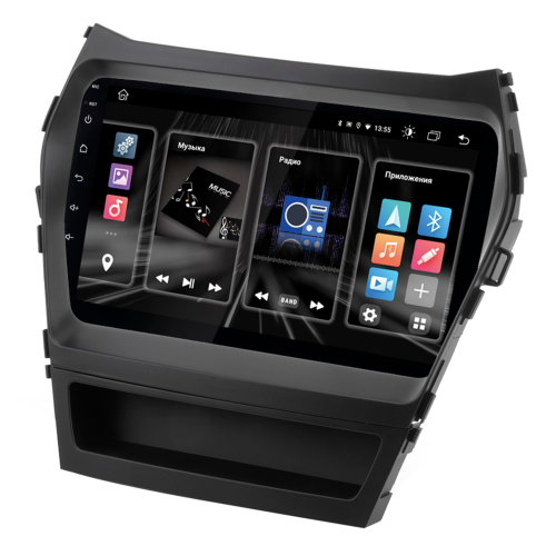 Штатная магнитола INCAR DTA2-2409 для Hyundai Santa Fe III 2012-2019 DSP, 9" на Android 10.0