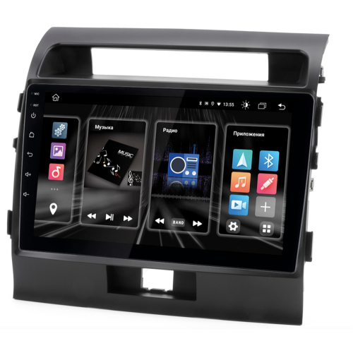 Штатная магнитола INCAR DTA2-2212 для Toyota Land Cruiser 200 2007-2015 DSP, 10" на Android 10.0