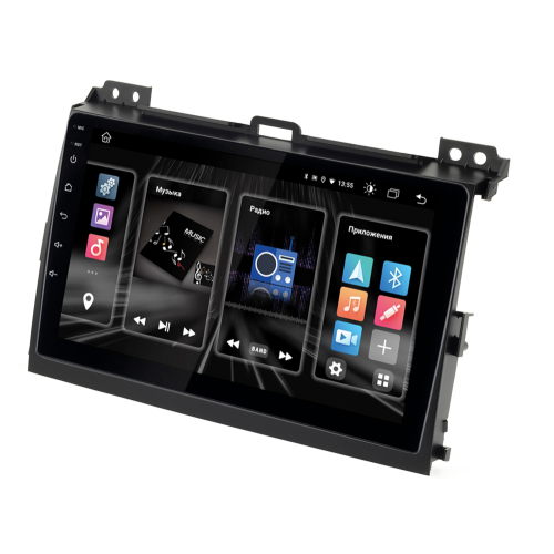 Штатная магнитола INCAR DTA2-2209 для Toyota Land Cruiser Prado 120 2002-2009 DSP, 9" на Android 10.0