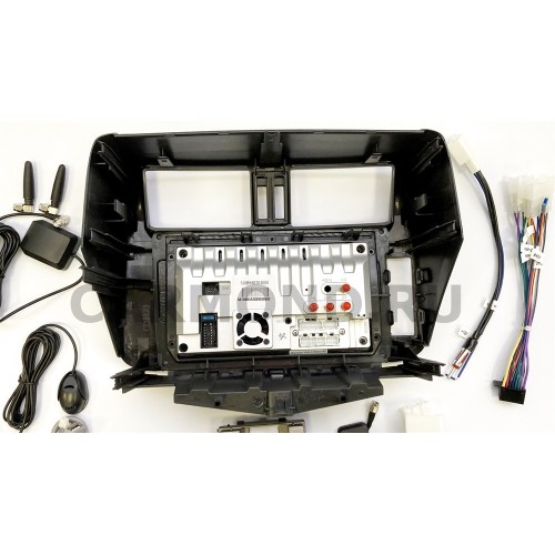 Магнитола Farcar XH065R (S400) (6/128ГБ) для Toyota Land Cruiser Prado 150 2009-2013 цвет бронза на Android 10.0