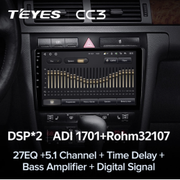 Штатная магнитола Teyes CC3 3/32 GB для Audi A6 II (C5) 1998-2006 на Android 10.0