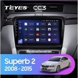 Штатная магнитола Teyes CC3 4/64 ГБ для Skoda Superb II (B6) 2008-2015 на Android 10.0