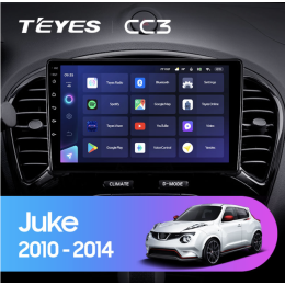 Штатная магнитола Teyes CC3 3/32 GB для Nissan Juke 2010-2019 на Android 10.0