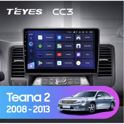 Штатная магнитола Teyes CC3 4/64 ГБ для Nissan Teana II 2008-2013 на Android 10.0