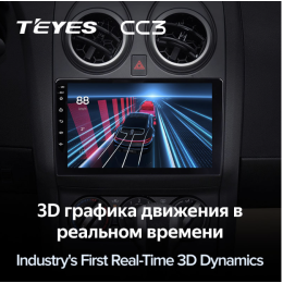 Штатная магнитола Teyes CC3 3/32 GB для Nissan Qashqai I 2007-2013 на Android 10.0