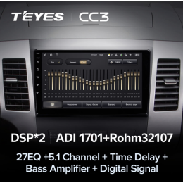Штатная магнитола Teyes CC3 3/32 GB для Mitsubishi Outlander XL 2006-2012 на Android 10.0