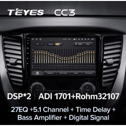 Штатная магнитола Teyes CC3 3/32 GB для Mitsubishi Pajero Sport III 2015-2021 на Android 10.0