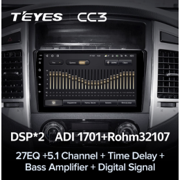 Штатная магнитола Teyes CC3 4/64 ГБ для Mitsubishi Pajero IV 2006-2019 на Android 10.0