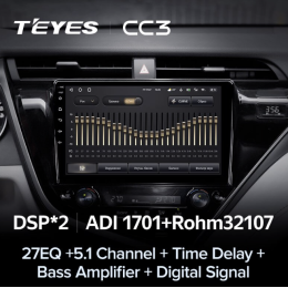 Штатная магнитола Teyes CC3 3/32 GB для Toyota Camry V70 2018-2021 на Android 10.0